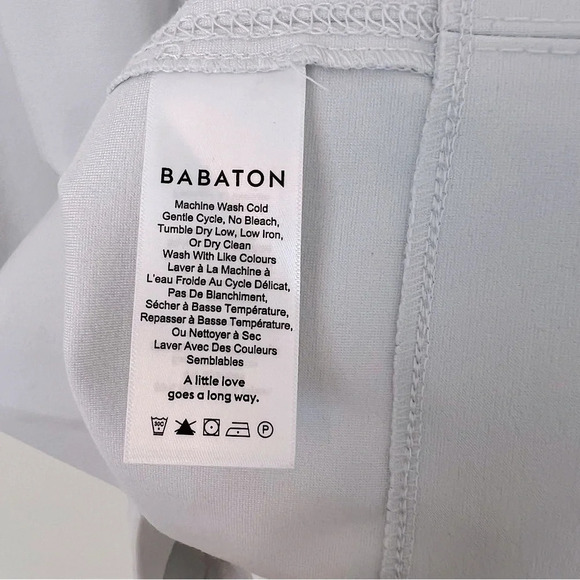 Babaton Aritzia Fitted Stretch Sheath Dress Stone Grey 4 Business Office Career - Picture 4 of 5